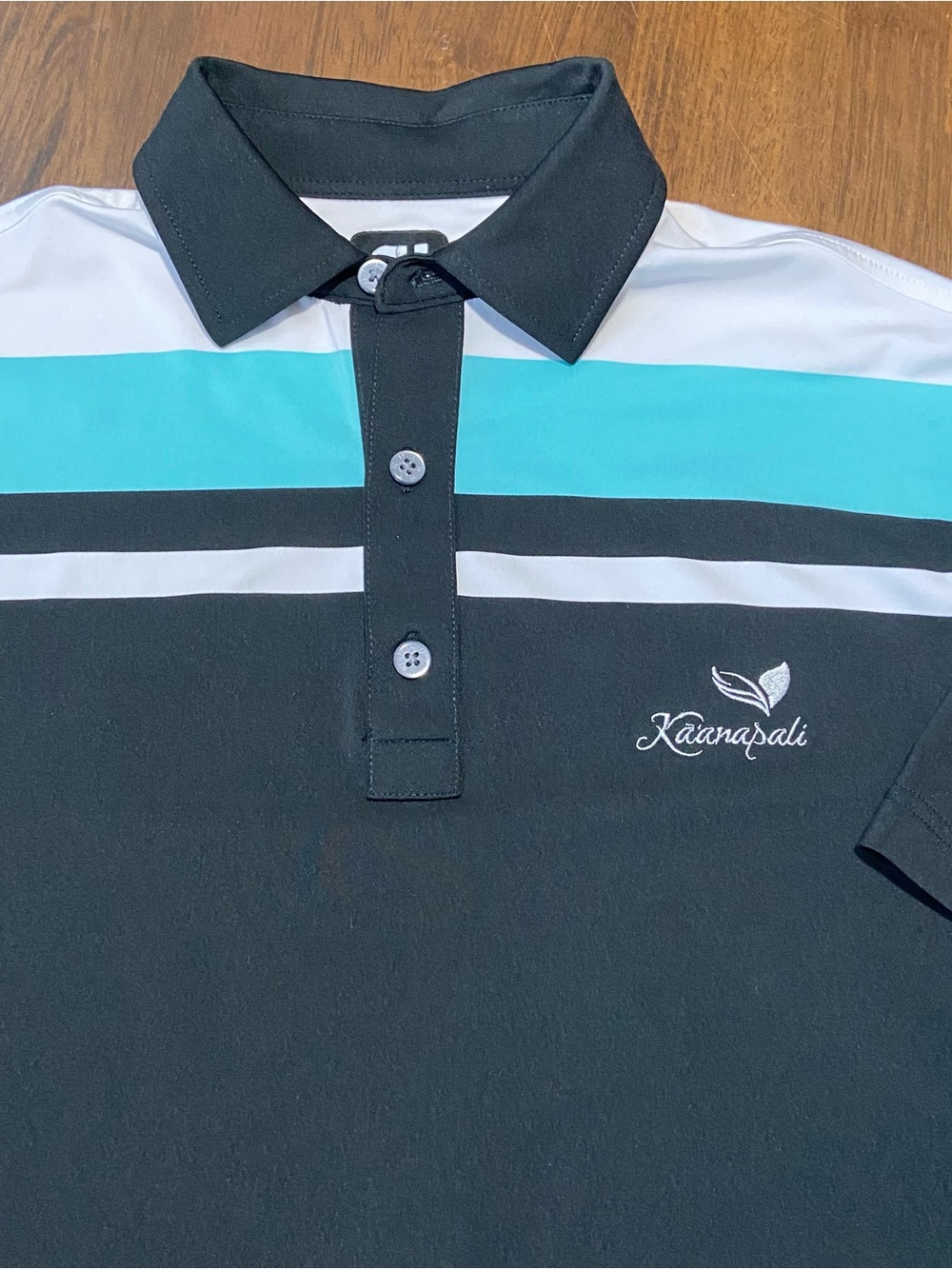 FootJoy ProDry  Polo Shirt Mens S Black Kaanapali Golf Graphic Short Sleeve Top